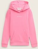 TOM TAILOR Mädchen Hoodie Sweatshirt mit Logo-Print, rosa, Uni, Gr. 92/98