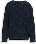 Thumbnail - TOM TAILOR Jungen Strickpullover aus Noppengarn, blau, Uni, Gr. 176
