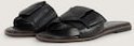 TOM TAILOR Damen Flache Sandalen mit Schleifen-Detail, schwarz, Uni, Gr. 39