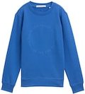 TOM TAILOR Jungen Sweatshirt mit Print, blau, Uni, Gr. 164