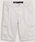 TOM TAILOR DENIM Herren Regular Cargo Shorts, grau, Uni, Gr. L