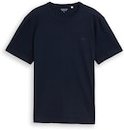 Thumbnail - TOM TAILOR Herren Basic T-Shirt aus Baumwolle, blau, Uni, Gr. L