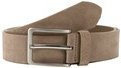 Thumbnail - TOM TAILOR Herren TTGEORGE Velourledergürtel mit eckiger Dornschließe, beige, Uni, Gr. 85