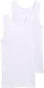 Thumbnail - TOM TAILOR Herren Tanktops mit Rippstruktur im 2er-Pack, weiß, Uni, Gr. L/6