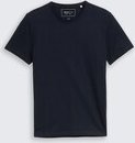 TOM TAILOR DENIM Herren Slim Fit T-Shirt aus Baumwolle, blau, Uni, Gr. XXL