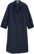 Thumbnail - TOM TAILOR Damen Kleid mit Schnürdetails, blau, Uni, Gr. 38