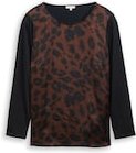 Thumbnail - TOM TAILOR Damen Plus Size - Loose Fit Langarmshirt mit Leo-Print, braun, Animalprint, Gr. 54