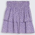 TOM TAILOR Mädchen Mini-Rock mit Volant, lila, Gemustert, Gr. 128