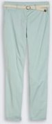 TOM TAILOR Damen Slim Chino Hose mit Gürtel, blau, Uni, Gr. 44/32