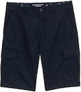 TOM TAILOR Herren Regular Cargo Shorts aus Baumwolle, blau, Uni, Gr. 29