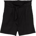 Thumbnail - TOM TAILOR DENIM Damen Paperbag Relaxed Shorts, schwarz, Uni, Gr. L