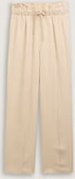 TOM TAILOR DENIM Damen Wide Leg Paperpag Hose, braun, Uni, Gr. M