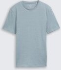 TOM TAILOR DENIM Herren T-Shirt in Melange-Optik, blau, Meliert, Gr. S