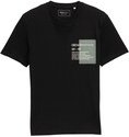 Thumbnail - TOM TAILOR DENIM Herren Basic T-Shirt mit Logo-Print, schwarz, Uni, Gr. S