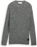 Thumbnail - TOM TAILOR DENIM Herren Strickpullover mit Rundhalsausschnitt, bunt, Meliert, Gr. L