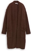 TOM TAILOR Damen Oversize Cardigan mit Wollanteil, braun, Meliert, Gr. S