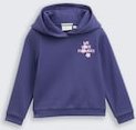 TOM TAILOR Mädchen Hoodie Sweatshirt mit Blumen-Motiv, blau, Uni, Gr. 92/98