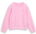 TOM TAILOR Mädchen Cropped Sweatshirt mit Stickerei, rosa, Uni, Gr. 128/134