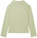 TOM TAILOR Damen Strickpullover mit LENZING™ ECOVERO™, grün, Uni, Gr. L