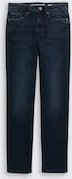 TOM TAILOR Damen TTELVA STRAIGHT High Waist Jeans, blau, Uni, Gr. 34/34