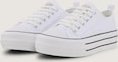 TOM TAILOR Damen Sneaker mit Plateau, weiß, Uni, Gr. 37