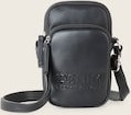 TOM TAILOR DENIM Damen TTMAXIME Smartphone Tasche mit Logo-Print, schwarz, Uni, Gr. ONESIZE