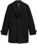 Thumbnail - TOM TAILOR Herren Wollmantel mit Reverskragen, schwarz, Uni, Gr. XXXL