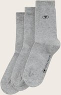 TOM TAILOR Unisex Socken im 3er-Pack, grau, Print, Gr. 23-26
