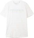 Thumbnail - TOM TAILOR DENIM Herren T-Shirt mit Logo Print, weiß, Logo Print, Gr. XL