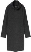Thumbnail - TOM TAILOR Damen Mini Strickkleid mit Rollkragen, schwarz, Uni, Gr. 34