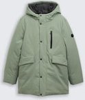 TOM TAILOR Jungen Arctic Parka mit Kapuze, grün, Uni, Gr. 176