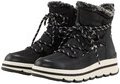 TOM TAILOR Damen Gefütterte Stiefel mit Plateau, schwarz, Uni, Gr. 40