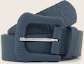 TOM TAILOR Damen TTAUDREY Ledergürtel mit bezogener Dornschließe, blau, Gr. 75