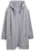 Thumbnail - TOM TAILOR DENIM Damen Cardigan mit Kapuze, grau, Meliert, Gr. S