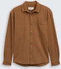 TOM TAILOR DENIM Herren Relaxed Fit Hemd mit Brusttasche, braun, Uni, Gr. XXL