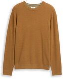 Thumbnail - TOM TAILOR Herren Strickpullover aus Bio-Baumwolle, braun, Meliert, Gr. XXL