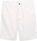 Thumbnail - TOM TAILOR DENIM Herren Relaxed Shorts mit Leinenanteil, weiß, Uni, Gr. XXL