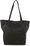 TOM TAILOR DENIM Damen TTARONA CORD M Shopper aus Lederimitat, schwarz, Uni, Gr. ONESIZE