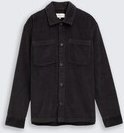 TOM TAILOR DENIM Herren Overshirt aus Cord, schwarz, Uni, Gr. XS