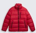 TOM TAILOR Herren Puffer-Jacke aus wasserabweisendem Material, rot, Uni, Gr. XXXL