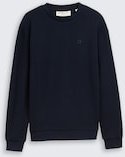 TOM TAILOR DENIM Herren Sweatshirt aus Baumwolle, blau, Uni, Gr. XXL