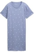 TOM TAILOR Damen Nachthemd mit Punktemuster, blau, Gepunktet, Gr. M/38
