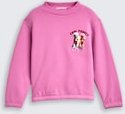 TOM TAILOR Mädchen Cropped Sweatshirt mit Wendepailletten, rosa, Uni, Gr. 104/110