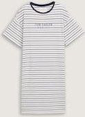 TOM TAILOR Damen Nachthemd mit Streifenmuster, blau, Gestreift, Gr. XL/42