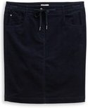 Thumbnail - TOM TAILOR Damen Cordrock mit Kordelzug, blau, Uni, Gr. 40