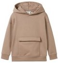 Thumbnail - TOM TAILOR Jungen Oversized Hoodie Sweatshirt mit Rückprint, braun, Uni, Gr. 128/134
