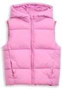 Thumbnail - TOM TAILOR Mädchen Puffer-Weste mit Kapuze, rosa, Uni, Gr. 92/98