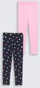 Thumbnail - TOM TAILOR Mädchen Basic Leggings im 2-er Pack, rosa, Uni, Gr. 104/110
