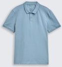 TOM TAILOR DENIM Herren Piqué Poloshirt aus Baumwolle, blau, Uni, Gr. L