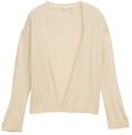 TOM TAILOR Damen Basic Cardigan, beige, Uni, Gr. XXL